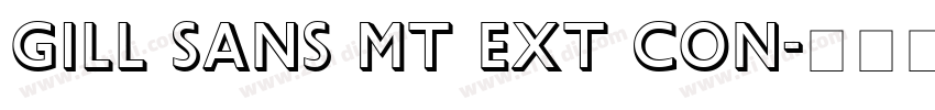 Gill Sans MT Ext Con字体转换